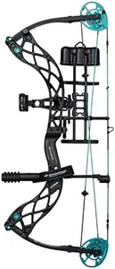 Diamond Archery Carbon Knockout Compound Bow - 3.2 LBS, 30" ATA, 22.5" - 27" Draw Length, 302 FPS, Right Hand 60 LBS, Micro Carbon