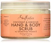 Shea Moisture Coconut & Hibiscus Hand & Body Scrub Firming & Toning by for Unisex - 12 oz Scrub