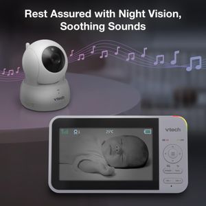 VTech Video Baby Monitor with 2 Cameras – Split Screen Display