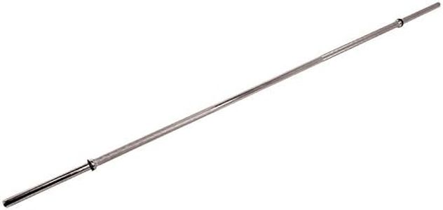CAP Barbell 7 ft Standard 1-Inch Straight Barbell | Chrome