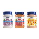 VEEBA Garlic Mayonnaise 250 Gram, Tandoori Mayonnaise 250 Gram & Cheese & Chilli Sandwich Spread 250 Gram - Pack of 3