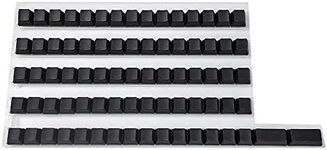 75 Keys OEM Blank PBT Keycaps Suitable for Ortholinear Layout MX Keyboard XD75 ID75 Planck Preonic Niu40 YMD40v2 (Black)