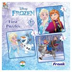 Frank Disney Frozen First Puzzles - A Set of 3 Jigsaw Puzzle for Kids Above 3+ Years - Fun & Challenging Brain Booster Games - for Focus and Memory - 13705