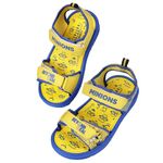 Kidsville Kids Boys Minions Printed Royal Blue Sandals