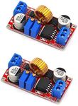 JZK 2Pcs XL4015 Max 5A DC-DC Adjustable Buck Converter 4-38V to 1.25-36V, High Power LED Constant Current Driver Module, DC to DC XL4015E1 Step Down Power Supply Voltage Regulator Module