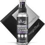 Screen Cleaner Spray and Wipe Kit Professional Computer Screen Cleaner & Car Screen Cleaner Laptop Cleaning Kit for Macbook Monitor Phone Cleaner, 2oz