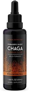 Surthrival: Chaga Mushroom Extract Forager's Quest, 50 mL, Featuring Nature’s Immune-Boosting, Anti-Viral, Anti-Fungal Medicinal Mushroom