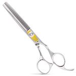 Equinox Professional Razor Edge Series - Barber Hair Thinning/Texturizing Scissors/Shears - 6.5" Overall Length with Fine Adjustment Tension Screw - Japanese Stainless Steel