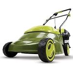 Sun Joe MJ401E 14-Inch 12-Amp Electric Lawn Mower w/Collapsible Handle for Storage, 3-Position Height Control, 10.6-Gallon Bag, Green