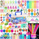 190Pcs Party Favors for Kids, Pinata Filler Stuffers Toys, Birthday Goodie Bag Stuffers, Fidget Toys Pack, Treasure Box Birthday Party for Kids