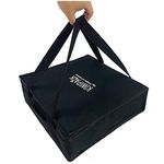 Pizza Delivery Bag for up to 2 x 14 inch Pizzas - Keep Food Warm for 45 Minutes | Insulated Takeaway Thermal Box with Dual 10mm Zips, 2 Strong Carry Handles, Top Loading PVC Receipt Pocket