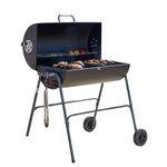 Texas Flame master Oil Drum Charcoal BBQ Charcoal Barbecue ideal for Home Garden Party BBQ