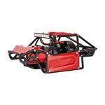 INJORA Rock Buggy Body Shell Nylon Chassis Kit for SCX24 C10 JLU Bronco Axial 1/24 RC Crawler Car Upgrade Parts（Red）