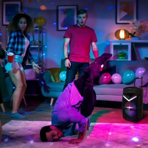 Pyle Portable Bluetooth PA Speaker, 800W Outdoor Karaoke Machine with Mic