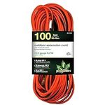 Perfpower Go Green 16/3 SJTW Outdoor Extension Cord, 100-Feet, Lighted Ends