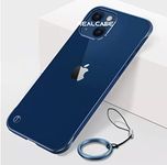 REALCASE iPhone 13 Back Cover Case | Stylish Frameless Matte Hard Skin | Soft TPU Shock Proof Bumper Back Cover Case for iPhone 13 (6.1) (F-Blue)