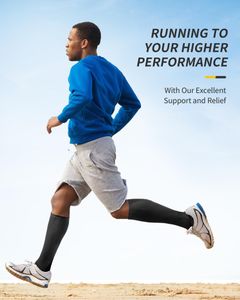 CAMBIVO Compression Socks, 2 Pairs – Supportive Athletic Stockings