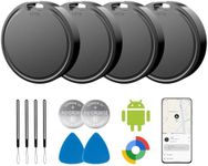 Air Tags for Android,Air Tags-4 Pack Android,Android Tracker Tags,2 Year Battery Life,Google Find Trackers for Google'S Find Hub App,IP65 Waterproof Luggage Tracker Android for Keys,Wallets,Suitcases