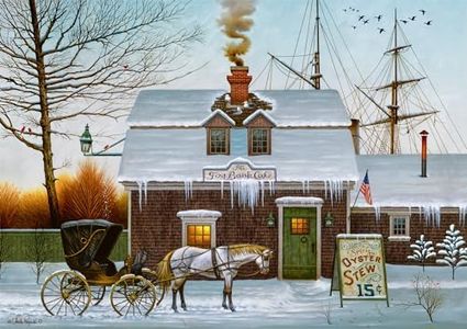 Buffalo Games - Charles Wysocki - Belly Warmers - 300 Piece Jigsaw Puzzle for Adults Challenging Puzzle Perfect for Game Nights - Finished Puzzle Size is 21.25 x 15.00