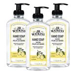 J.R. Watkins Liquid Hand Soap, Lemon, 11 ounce (Pack of 3)