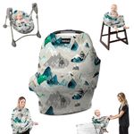 Milk Snob Original 5-in-1 Cover - Added Privacy for Breastfeeding, Baby Car Seat, Carrier, Stroller, High Chair, Shopping Cart, Lounger Canopy - Newborn Essentials, Nursing Top (Rocky Mountain)