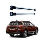 ROKIOTOEX Roof Rack Crossbars Fit for 2015-2019 Subaru Outback Touring, Premier Flush Side Rails, Cross Bars for Rooftop Cargo Box Luggage, Ski Board, Bike Carrier – Silver