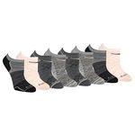 Saucony Women's Rundry Performance 8 Pairs Super Lite No-Show Athletic Socks, M, Pink Assort (8 Pairs), Medium