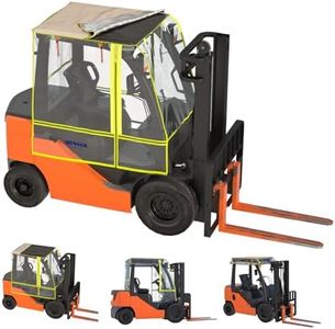 BENVOL Forklift Cover, All-Weather Use, 3 Usage Modes,EVA Transparent Material,600D Silver-Coated Oxford,Waterproof, Windproof, Rainproof and UV-Proof,Forklift Capacity Up to 6000 Lbs