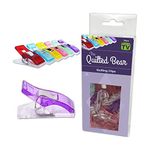 The Quilted Bear Quilting Clips - Multi-Purpose Sewing Clips for Fabric Hemming Wonder Quilt Clips (50 Pack)