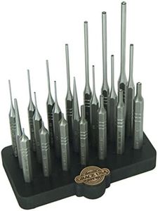 Grace USA - Steel Punch Set with Bench Block (21-Piece) - Gunsmithing - Steel Punches - 21 piece -Gunsmith Tools & Accessories