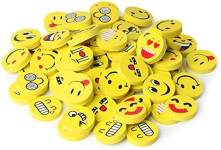 Mr. Pen- Erasers, Pack of 64, Emoji Eraser, Pencil Erasers, Erasers for Kids, School Supplies, Mini Eraser Pencil for Students, Fun Eraser, Cute Erasers, Eraser for School, Prizes for Kids Classroom