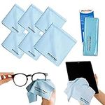 Elite Tech Gear Microfiber Cloth - 6-Pack Oversized Microfiber Cleaning Cloths. Washable High Tech Eyeglass Cleaning Cloths for Electronics, Glasses, Screens and Lenses. Sizes 6" x 7" and 12" x 12".