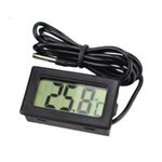 Dr. Care Fridge Aquarium Digital Thermometer with 1 Meter Sensor Cable for Fride and Aquirium (Black)