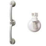 Changing Lifestyles Safe-er-Grip Swivel Balance Assist Bar + Mommy's Helper Portable Shower Arm Safe-er-Grip (White)