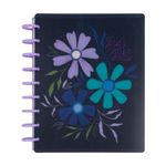 Happy Planner Disc Bound July 2024–June 2025 12-Month Daily Planner, Classic Size, Horizontal Layout, Midnight Botanical, 72 Pages, 12 Dividers, 2 Sticker Sheets, 17.78 x 24.77 cm (7" x 9 3/4")