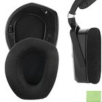 Geekria QuickFit Velour Ear Pads for Sennheiser RS165, RS175, HDR165, HDR175, RS185, HDR185, RS195, HDR195 Headphones, Replacement Ear Cushion/Ear Cups/Ear Cover/Earpads Parts (Plastic Ring)