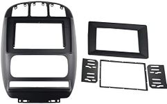 DKMUS Double Din Stereo Dash Installation Trim Kit for Chrysler Voyager 2000-2007 Grand Voyager Touring 2007-2012 fits 7 Inches and 10.1 Inches Radio