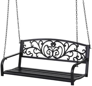Gardeon Outdoor Porch Swing Chair, 2 Seater Swing Chairs Garden Bench Hanging Seat, Patio Baconly Furniture for Home Park, with Metal Chains Water Resistant 300kg Capacity
