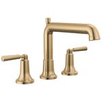 Delta Faucet Saylor Gold Roman Tub Faucet, Gold Tub Faucet, Roman Bathtub Faucet, Delta Roman Tub Faucet Gold, Tub Filler, Champagne Bronze T2736-CZ (Valve Not Included)