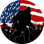 Tire Cover Central Bigfoot US Flag Spare tire Cover (Select tire Size/Back up Camera Option in menu)