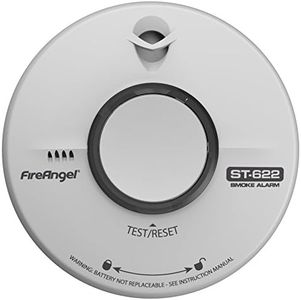 Fireangel ST-622Q 10 Year Thermally Enhanced Optical Smoke Alarm, Multi-Colour