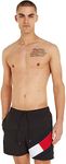 Tommy Hilfiger - Tommy Hilfiger Trunks - Swimming Trunks Men - Mens Swimming Trunks - Mens Underwear - Medium Drawstring - Swim Trunks - Black - L