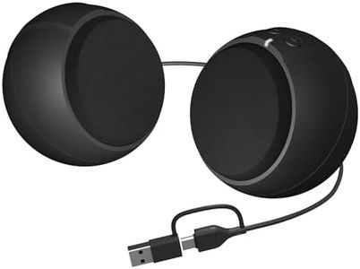 Cyber Acoustics USB-Powered 2.0 Speakers (CA-2110USB) – Modern 2.0 USB C or A Computer Speakers for Desktop PC, 12 Watts Power for Loud Sound, Compatible with PCs and Laptops