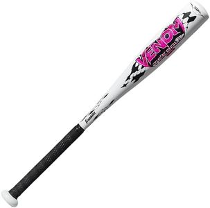 Franklin Sports Kids Baseball + Tball Bat - Venom Youth Aluminum Bat - USA Certified Boys + Girls Tee Ball Bat - Junior Metal Bat - 24"/ 12oz - White