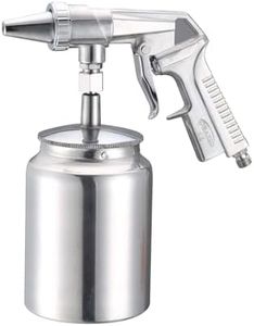 ORAZIO Sand Blasting Gun 1000ml Portable Pneumatic Grit Blaster Spray Tool for Rust Paint Removal Car Truck Metal Cleaning, Model 222250