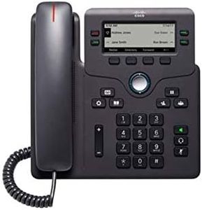 Cisco IP Phone 6841 with Multi-Platform Phone Firmware, 3.5-inch Grayscale Display, Regional Power Adapter Included, 4 SIP Registrations (CP-6841-3PW-NA-K9=)