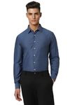 Van Heusen Men's Solid Modern Fit Shirt (VHSFBSLBO33576_Navy