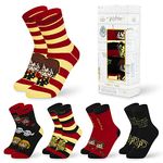 Harry Potter Womens Socks, 5 Pairs Ladies Socks 4-7 UK, Gifts