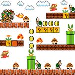 Brothers Wall Decals Stickers, Build a Scene Wall Stickers Vinyl Peel and Stick Video Game Wall Art Decor Decals for Kids Boys Girls Room Nursery Living Room and Door