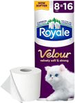 Royale Velour Toilet Paper, 8 Equal 16 Rolls, 142 Bathroom Tissues per roll